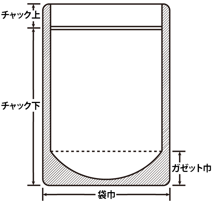 セイニチ ラミジップ スタンドパック NYタイプ LZ-13（1ケース1000枚）巾130×（チャック下190＋上32）＋ガゼット巾37(mm) 
