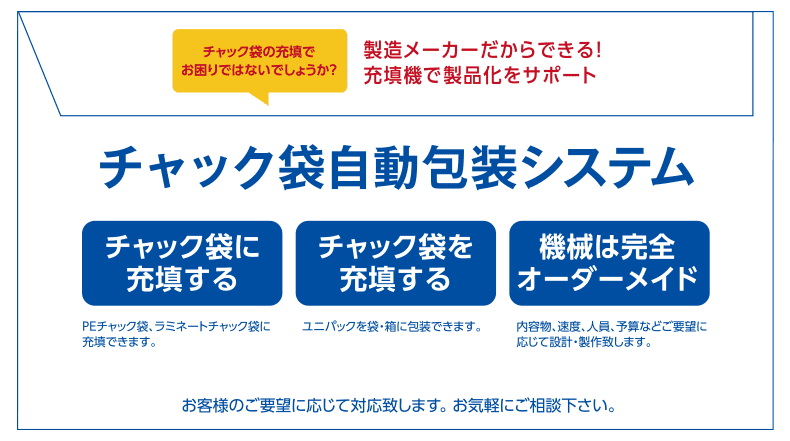 自動充填機のご相